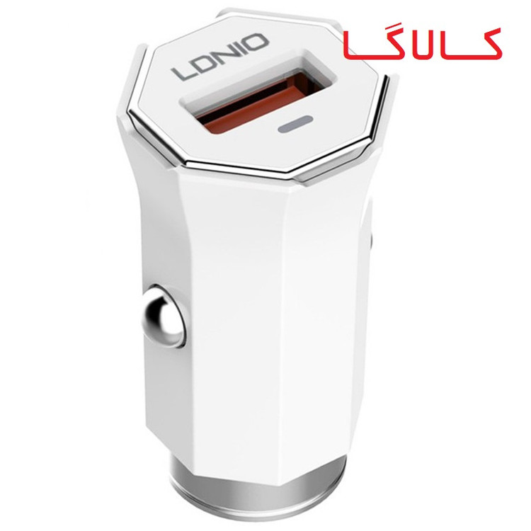 شارژر فندکی الدینیو مدل C313Q به همراه کابل تبدیل microUSB