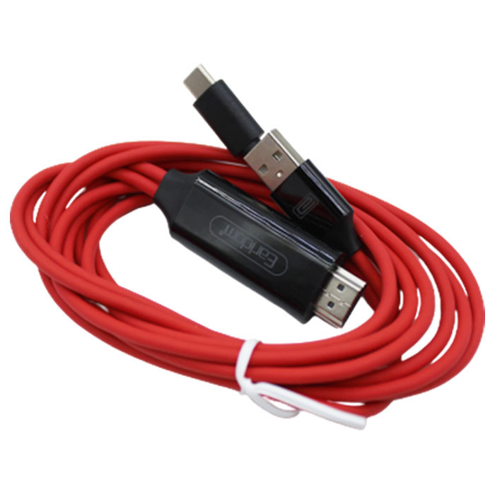 کابل اتصال گوشی به تلوزیون 4k ارلدام مدل w12 تایپ سی