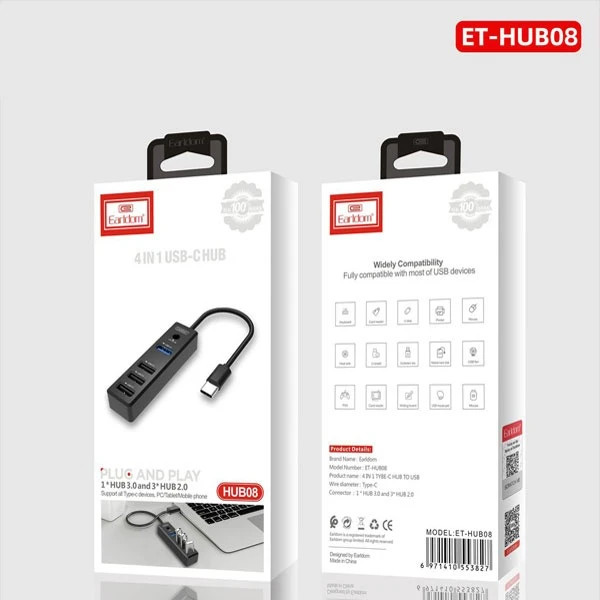 هاب usb تایپ سی مک بوک ارلدام مدل HUB08