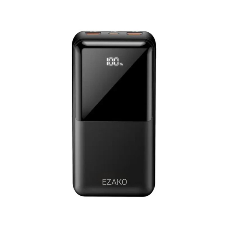 پاوربانک 20000 میلیآمپر ازاکو EZAKO مدل Z-29 شارژ سریع PD 20W با نمایشگر دیجیتال