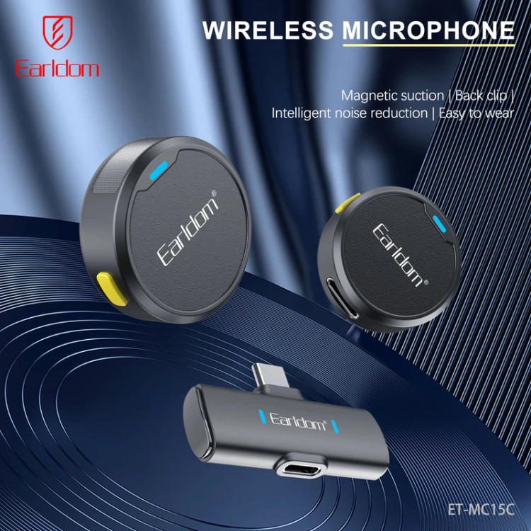 ست میکروفن بی سیم ارلدام مدل MC15C با درگاه اتصال USB