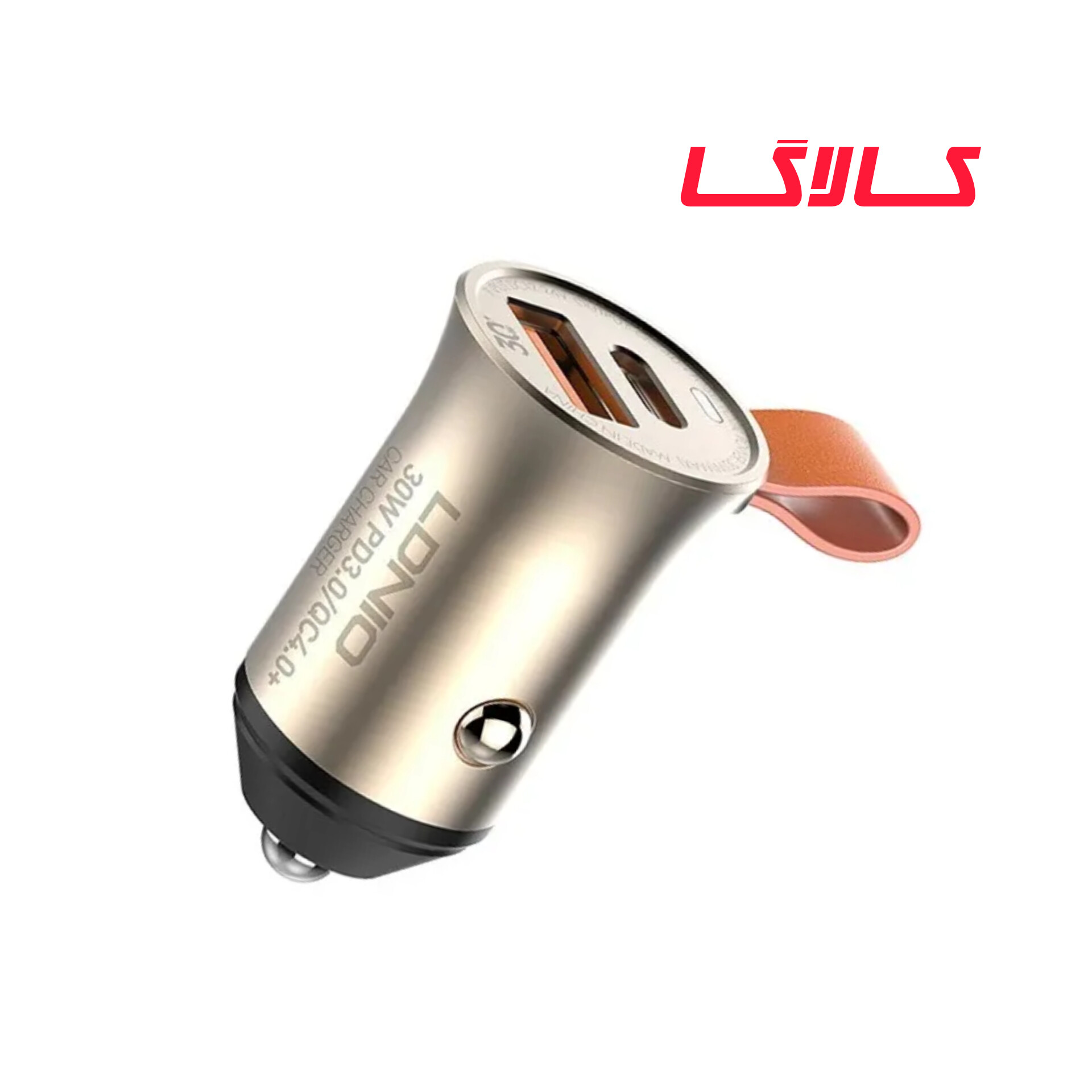 شارژر فندکی الدینیو مدل C509Q pd 20w به همراه کابل USB-C