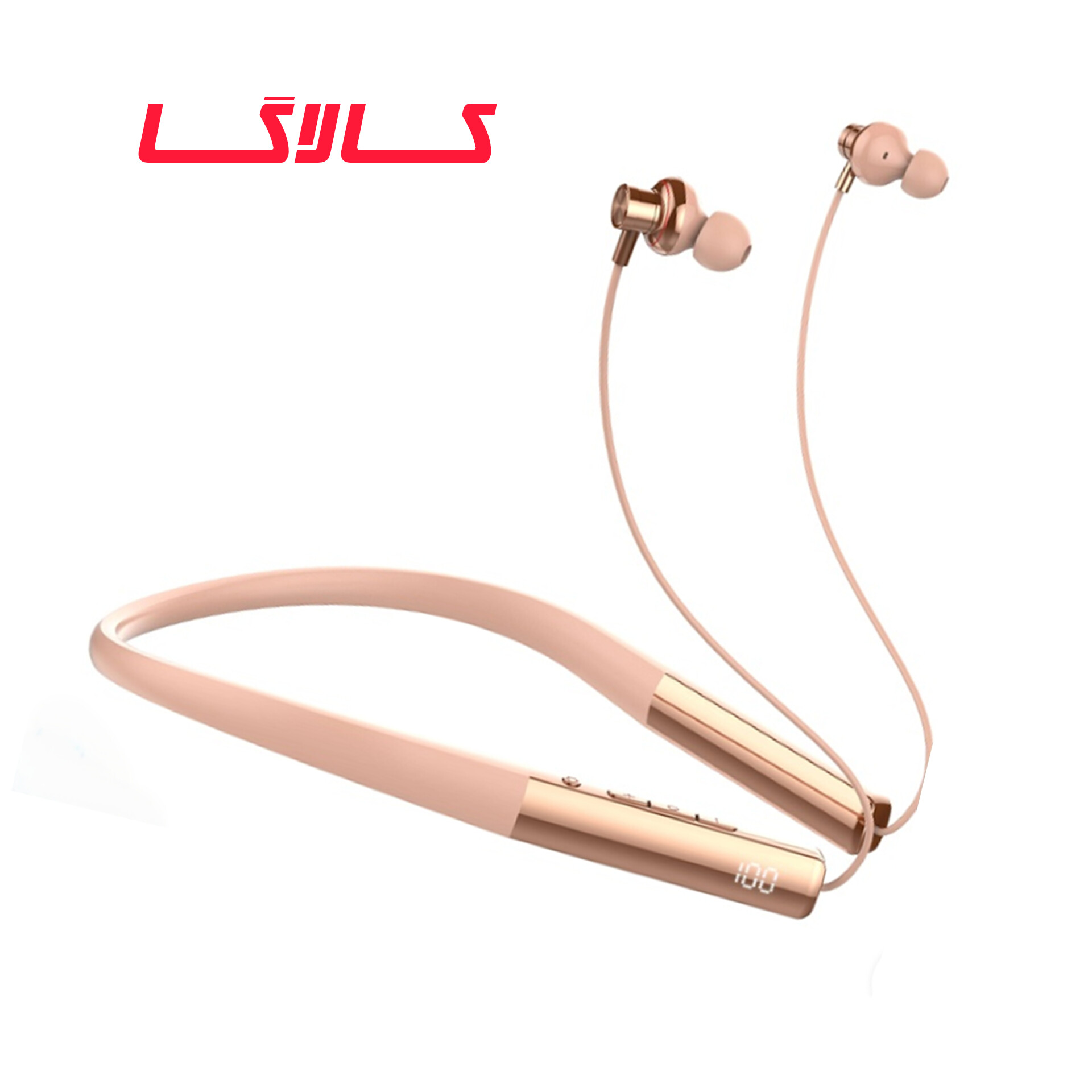 هندزفری گردنی بلوتوثی الدینیو مدل Nickband No1 رزگلد