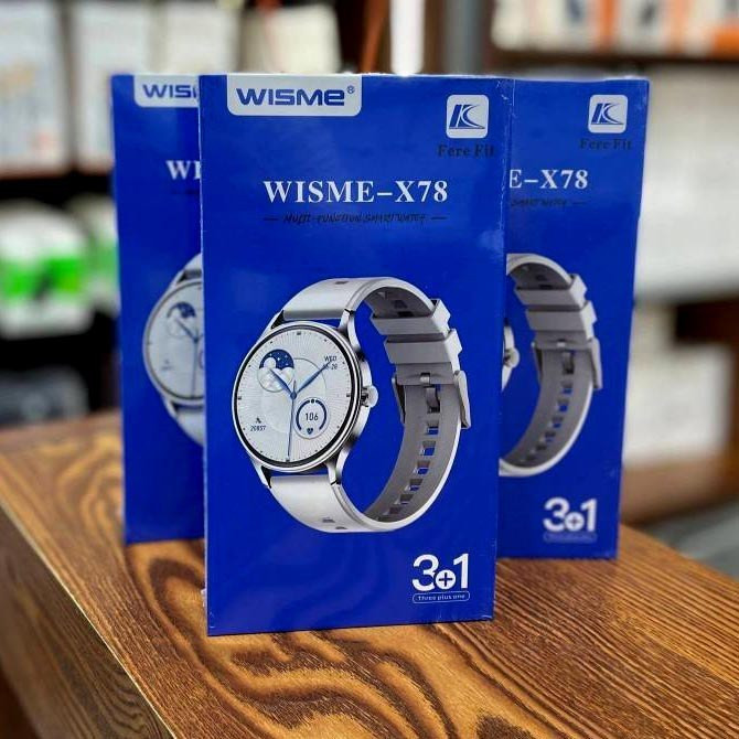 خرید ساعت هوشمند مردانه WISME مدل X78 صفحه گرد