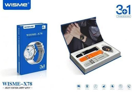 خرید ساعت هوشمند مردانه WISME مدل X78 صفحه گرد