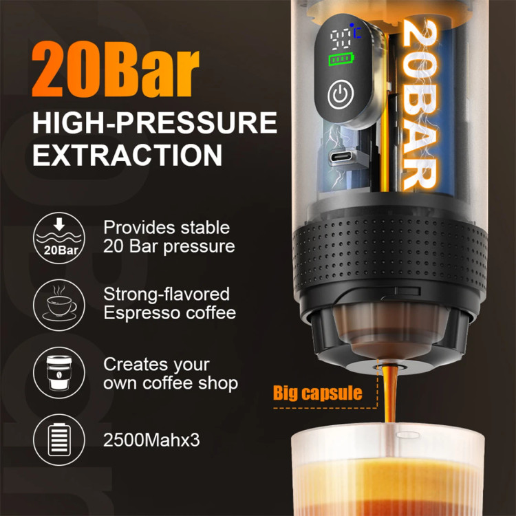 اسپرسوساز شارژی همراه ۳ در ۱ KF-JN-02 Pro2