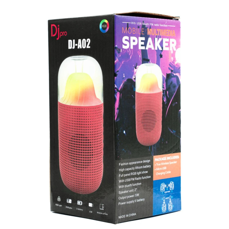 مینی اسپیکر دی جی پرو RGB مدل DJ-A02 طرح هارمن کاردنA